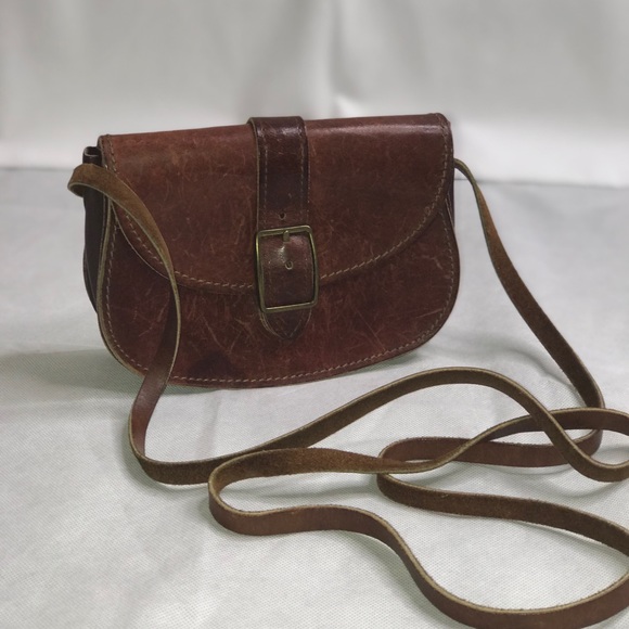 handmade leather crossbody bag